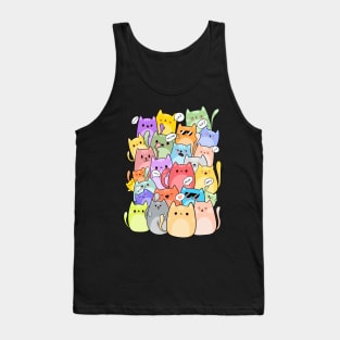 Cluster of cute cats Tank Top